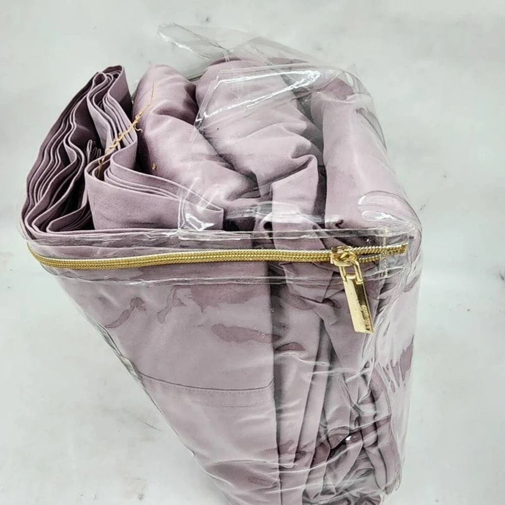 Lauren Ralph Lauren Spencer Solid Sateen 4 pcs Sheet Set King Deep Lavender
